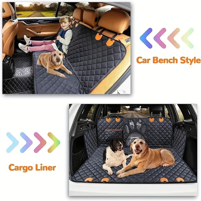 Housse de protection pour siège arrière de voiture pour chien et chat – Protection anti-griffures pour SUV et camion
