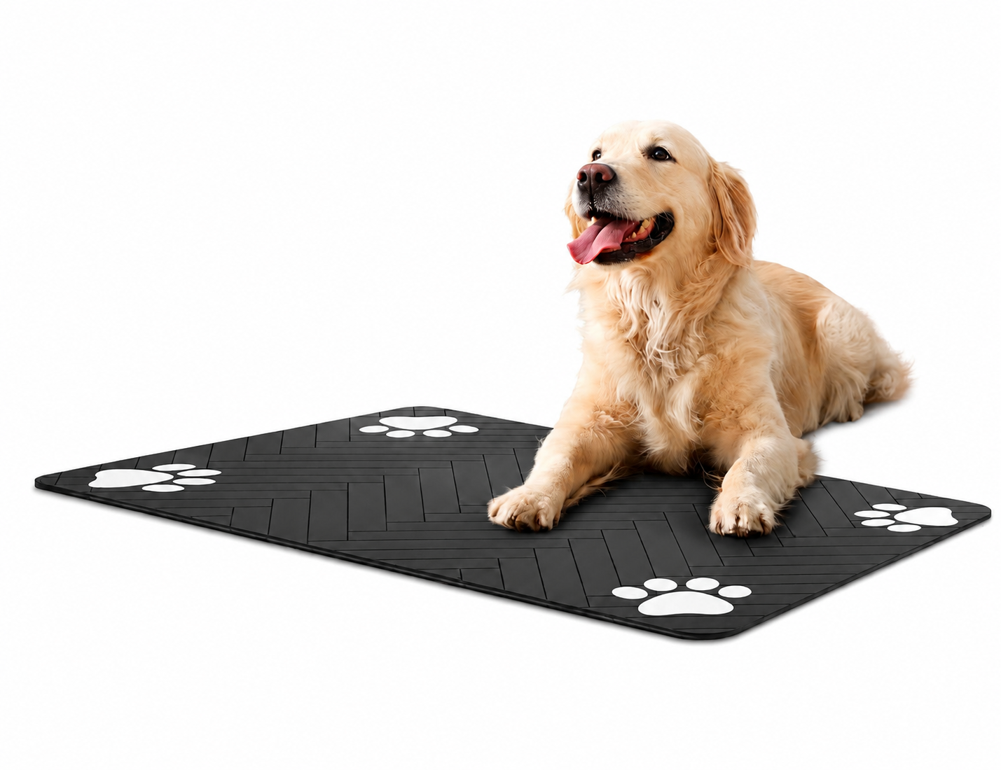 Tapis absorbant pour gamelles chien et chat – Antidérapant et imperméable
