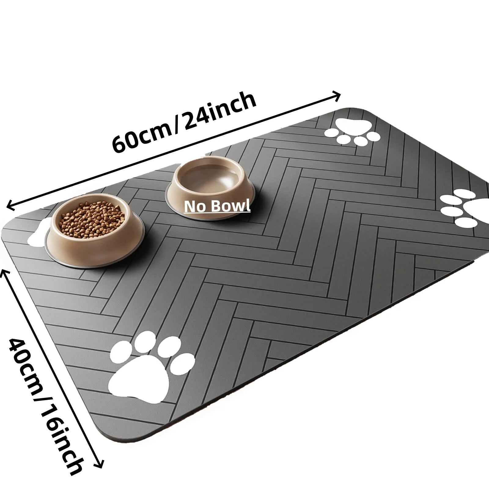 Tapis absorbant pour gamelles chien et chat – Antidérapant et imperméable