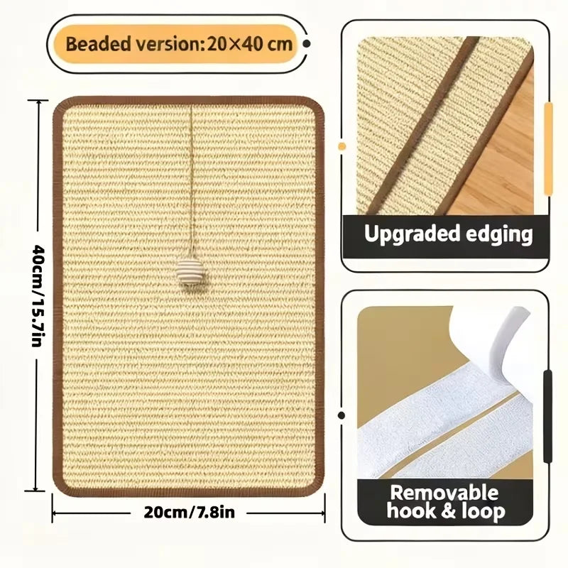 Griffoir en sisal pour chat – Tapis résistant pour l'entretien des griffes