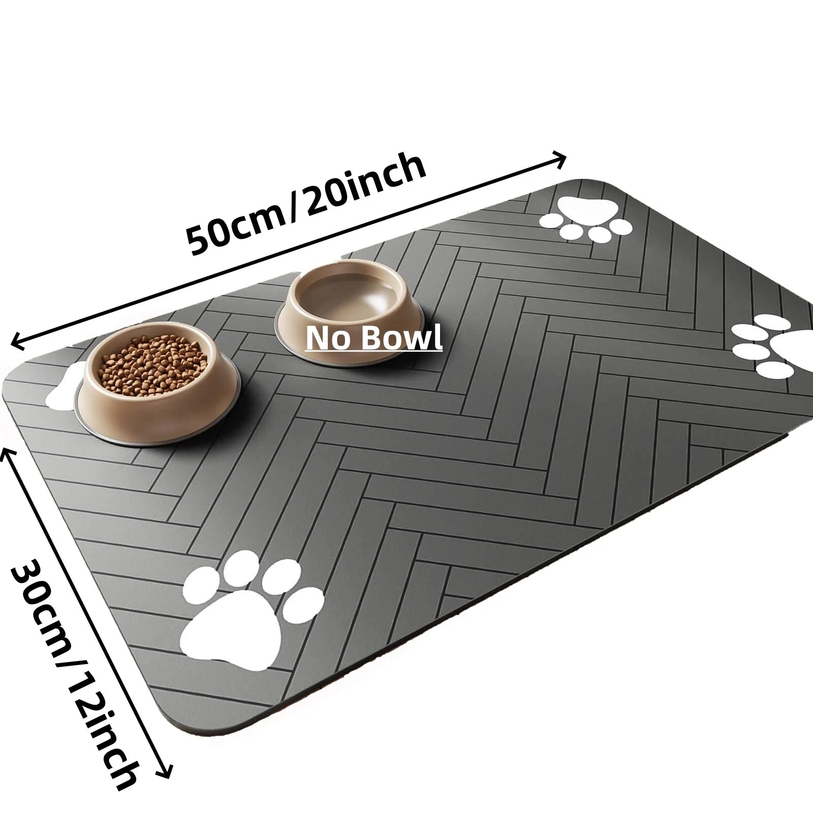 Tapis absorbant pour gamelles chien et chat – Antidérapant et imperméable